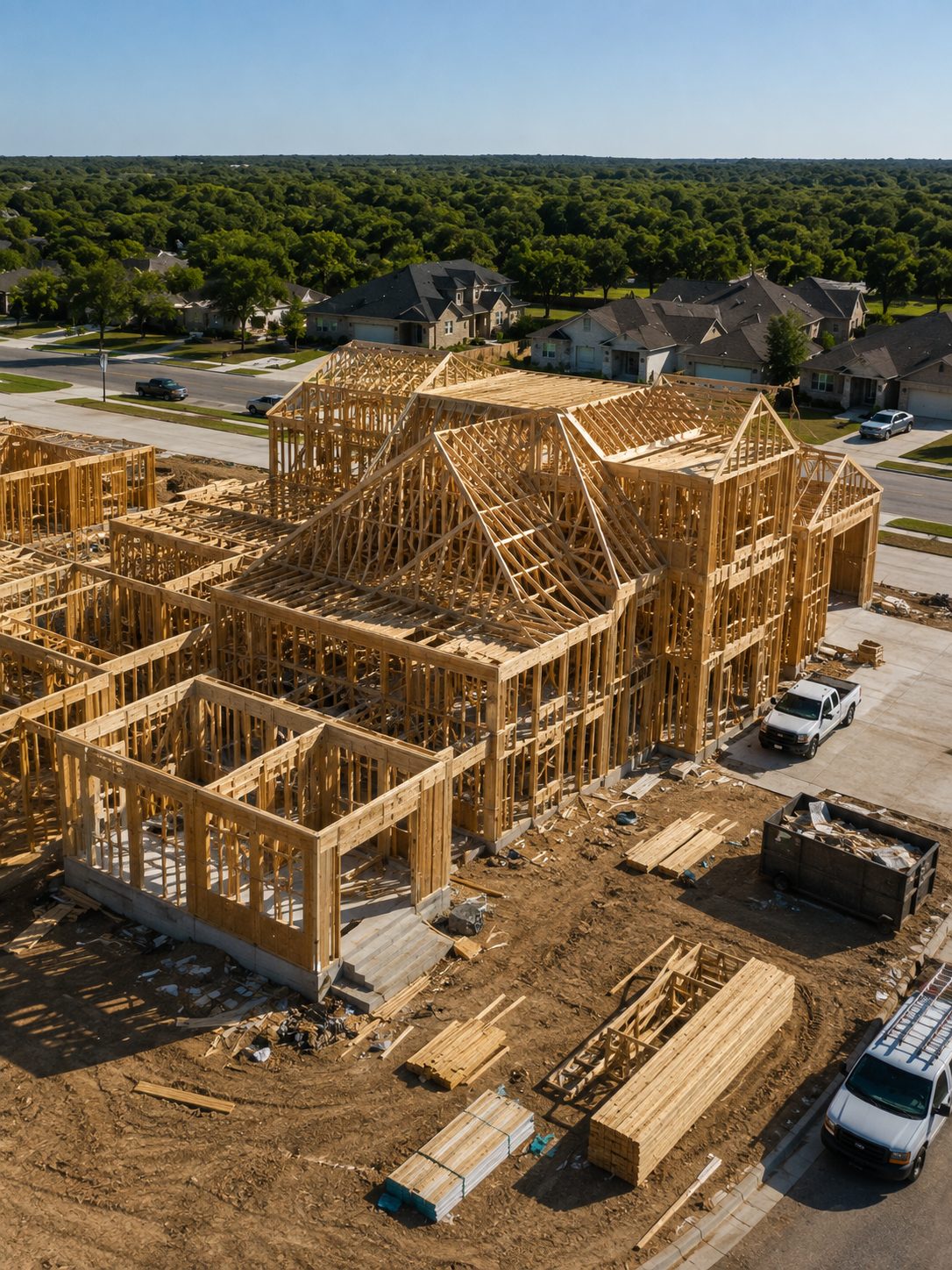 Aerial construction and roof documentation
